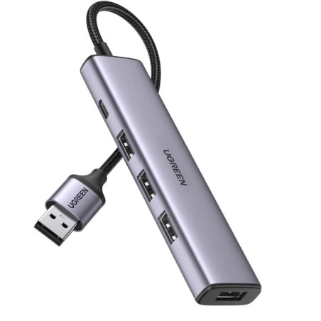HUB USB 4 en 1 + 1 puerto PD - UGREEN